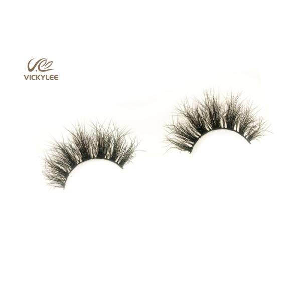 Curly Synthetic Fiber OEM Dramatic False Eyelashes
