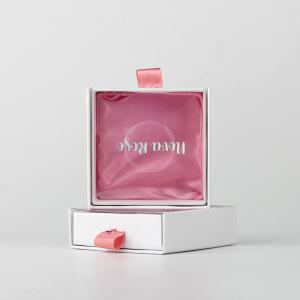 Customized False Eyelashes Packaging Box Cardboard Drawer Box With Clear Lid