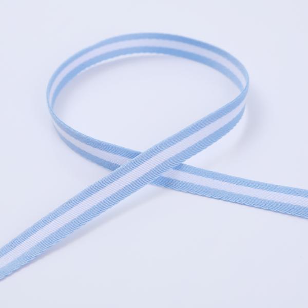 1cm Wide Stripe Webbing Belt Recycled Striped Webbing For Bags