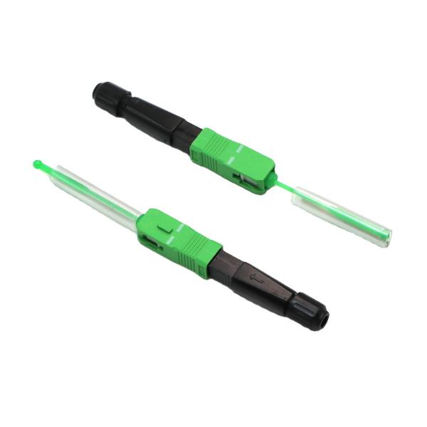 Quality SC APC Fusion Splice Fiber Optic Connectors For FTTH FTTB FTTX Network for sale