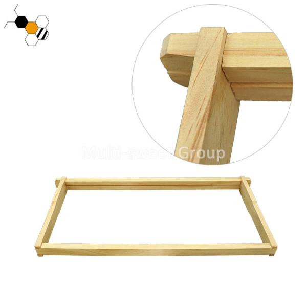 Quality Uncoated Pine 48.3*44.8*23.2cm Assembled Deep Hive Frames for sale