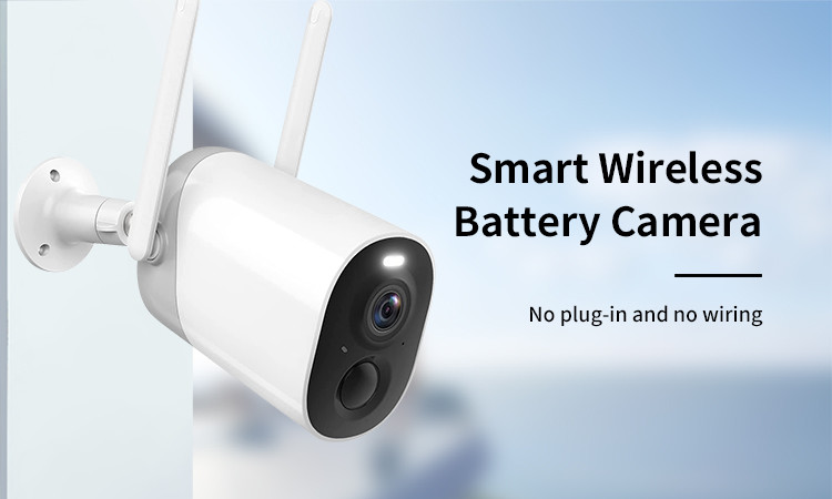 Glomarket Tuya Smart Home Wireless Camera Night Vision Video Surveillance Two-way Voice Intercom White Security Systems