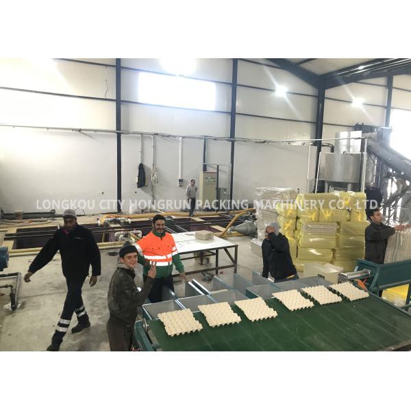 Blue Color Paper Egg Tray Machine With Multilayer Dryer Dimension 30*6*4M