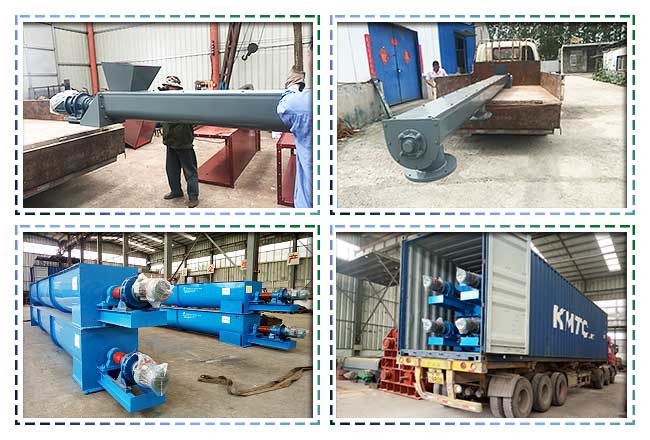 Cargo Unloading Auger Screw Conveyor Fixed Casing Small Cross Section Size