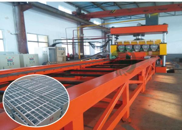 Quality 9s/times Grating Welding Machine , 6m Wire Mesh Welding Line for sale