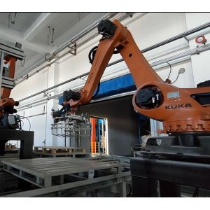 China Material Handling Robots Kuka KR210 Industrial Robot Cell Solution wholesale