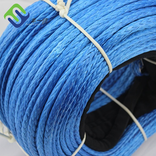 HMPE 12 Strand UHMWPE Rope Marine UHMWPE Rope 18mmx500m Coil