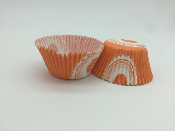 Orange Greaseproof Cupcake Liners Carrot Muffin Cake Mould Custom Shape Paper
