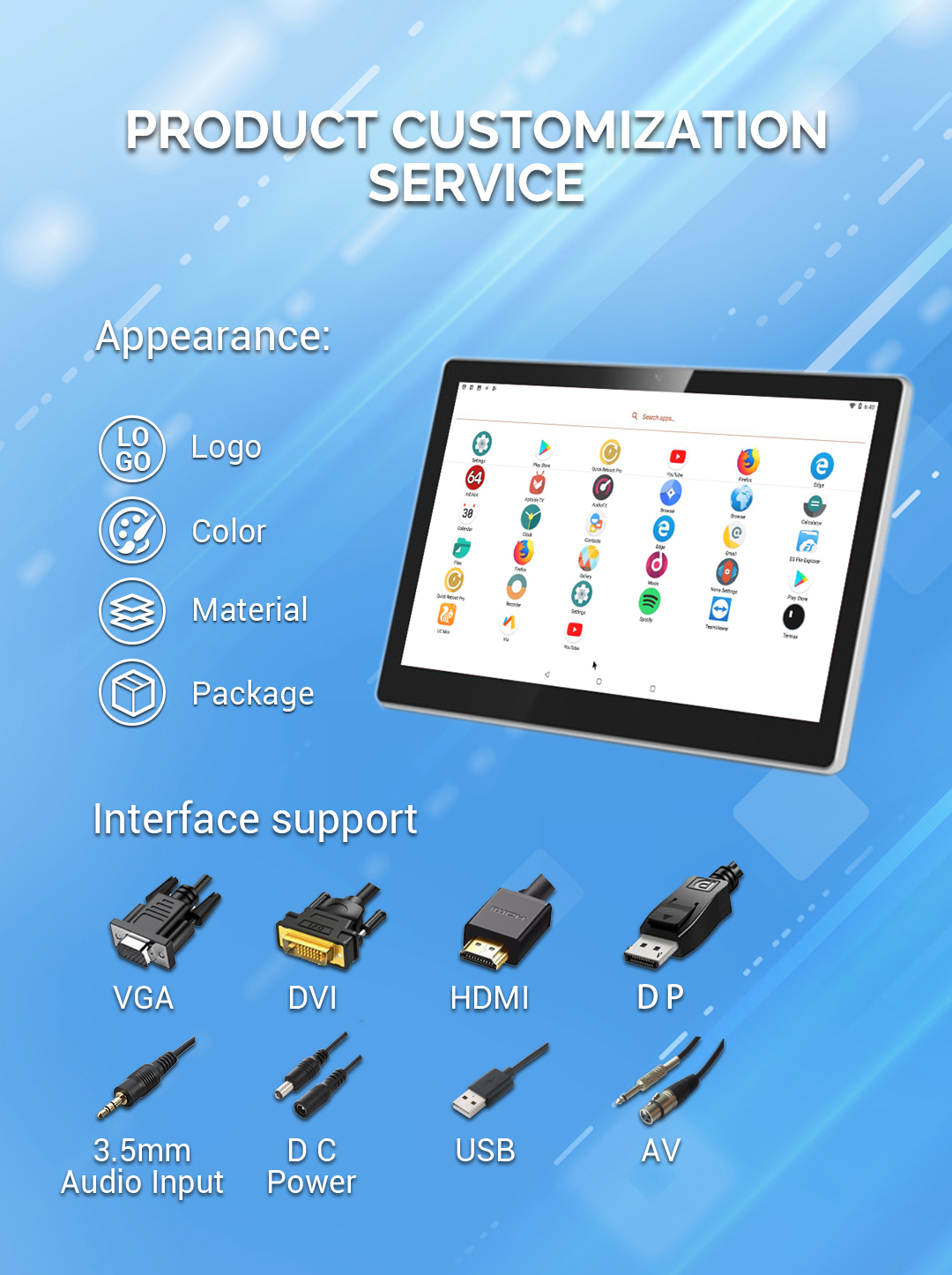7 Inch Touch Screen Monitor Android Touch Screen Computer Monitor