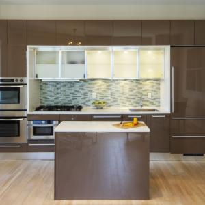China Custom Luxury Kitchen Furniture with Italian Designs Countertop Material Quartz Stone wholesale