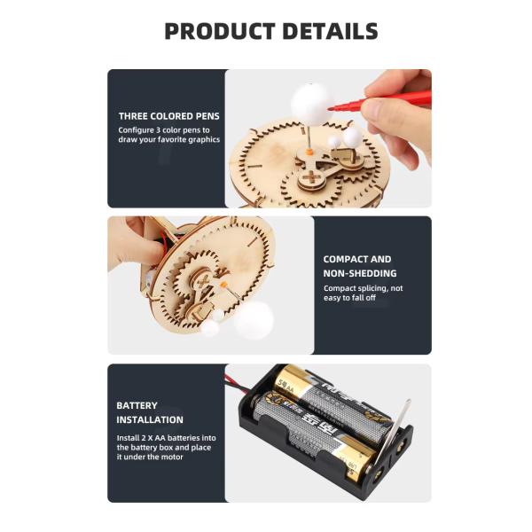 Customization Educational Wooden Toy Eco Friendly Safe Materials Wooden Science Kit