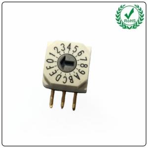 China Customized Coding Mini Rotary Switch 4 Positions 50VDC 100mA wholesale