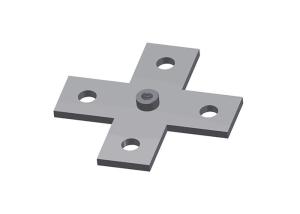 China Flat Fitting Cross Plate With Nut For Ceiling Grids wholesale