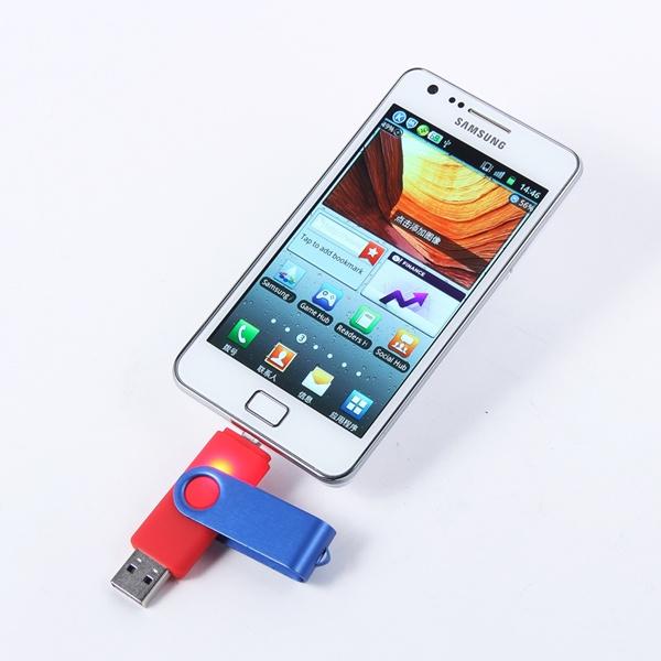 Quality Hot 2015 Kongst Colorful mobile phone dual usb flash drive/otg usb flash drive for android/smart mobile phone for sale