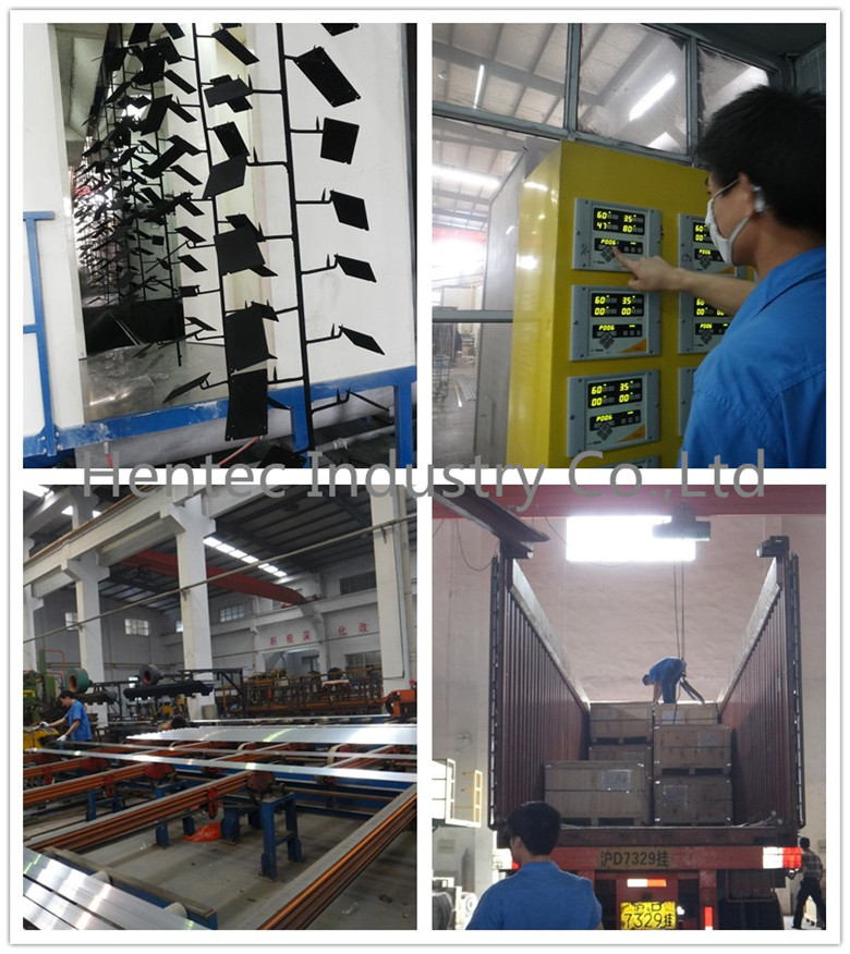 Anodized or PVDF Coating Aluminium Window Profiles Black / Brown color