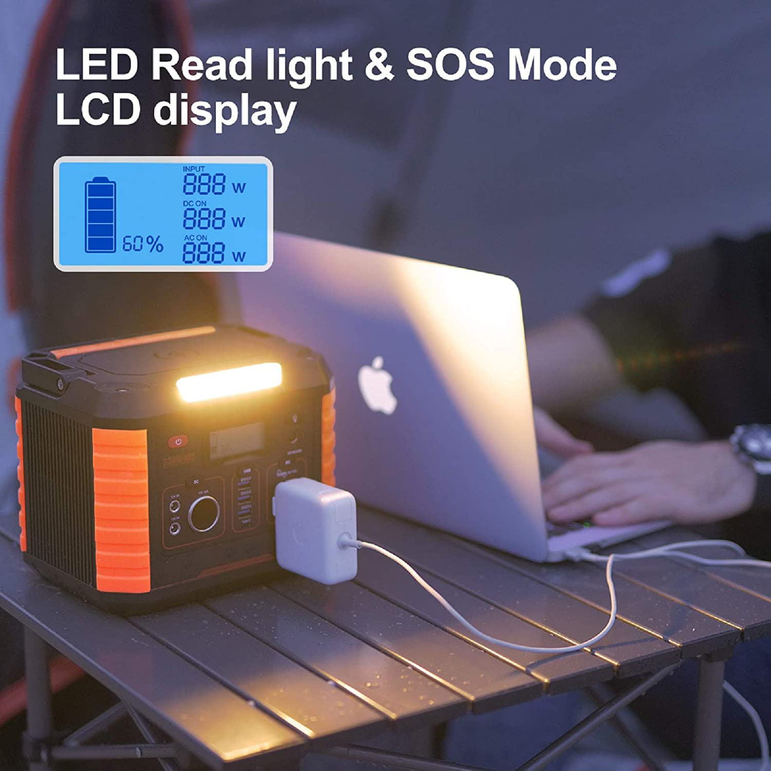 OEM 1000 Watt Portable Power Station TYPE-C Output QC3.0 18W For Fast Charging