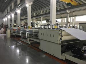 PE / PP / PC Hollow Grid Sheet Extrusion Line Making Machine Grey Machine Color