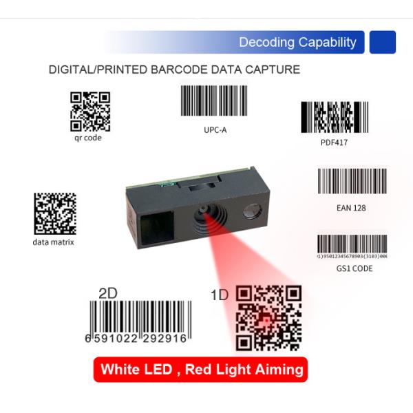 Mini size QR code scanner fast scan 1D 2D barcode reader samll for handheld device easy install