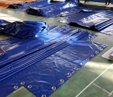 650g/sqm Density Coated Tarpaulins Cover for Custom Size 20ft 40ft Open Top Containers in Coated Pattern