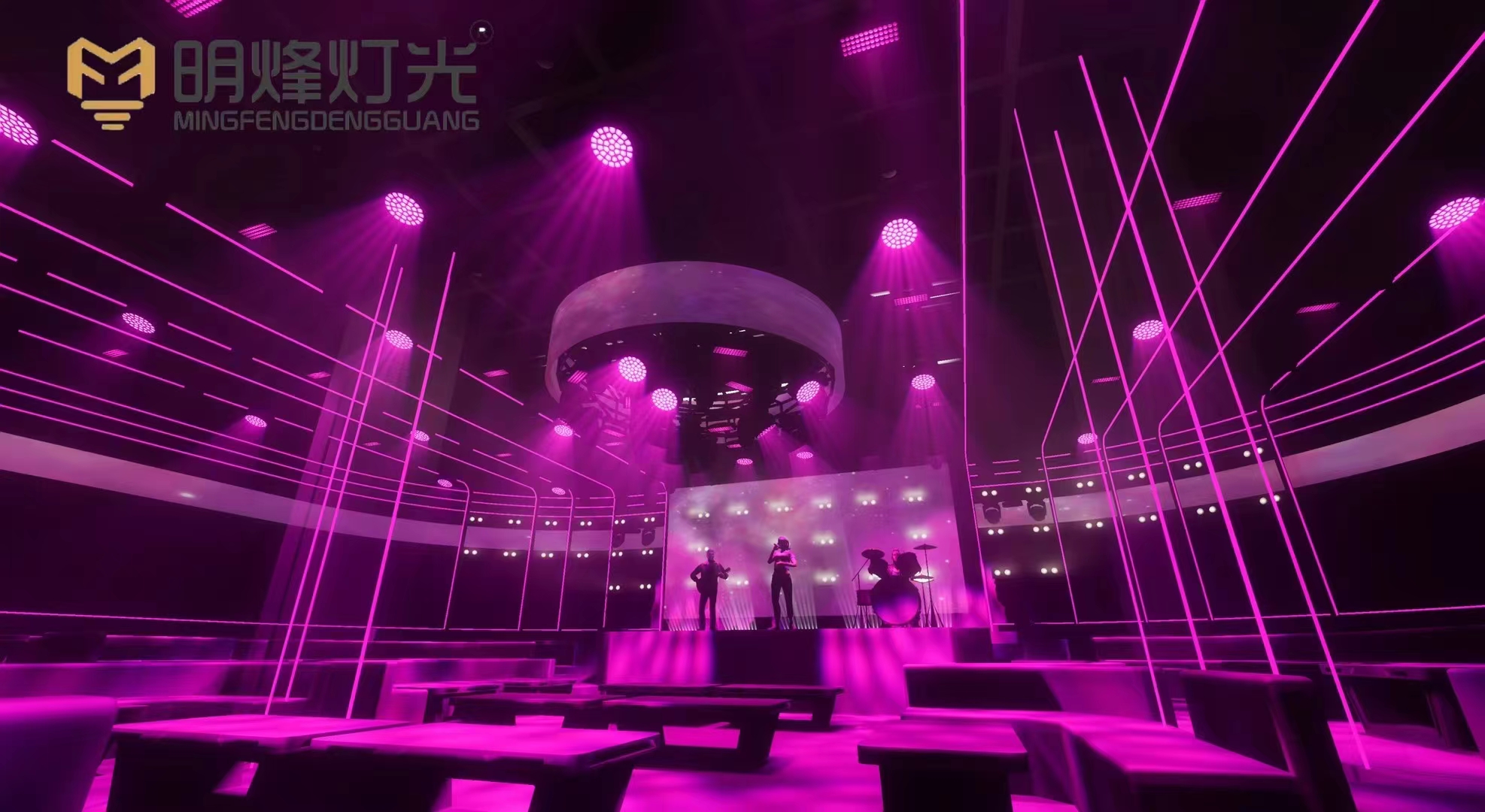 Concert Stage Lights Warm Light Emitting Color RGB/RGBW 7500K Color Temperature
