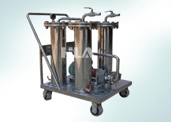 Quality Cooking Portable Lube Oil Purifier Portable Oil Filter Cart PLC Touch Screen Control for sale