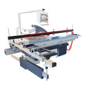 China 8000r/min Scoring Speed CNC-6132 Double Blade Sliding Table Saw for Construction Works wholesale