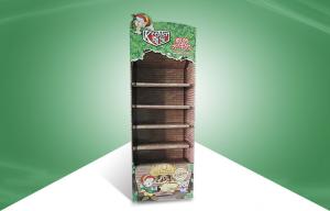 China Five Shelf Pos Cardboard Displays , Logo Cardboard Shop Display For Snacks wholesale