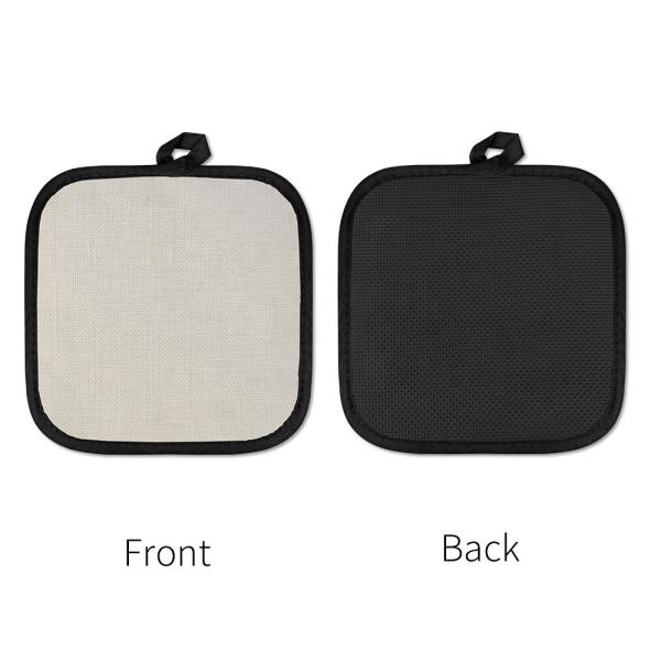 Customized Sublimation Placemats Blanks Linen And Polyester Sublimation Pot Holder Blanks
