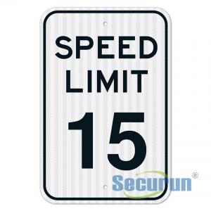 China ODM HIP Reflective Speed Limit 15 55 Mph Sign for Outdoor wholesale