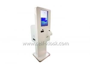 China Floor Standing Restaurant Self Service Payment Kiosk With Bill Validator wholesale