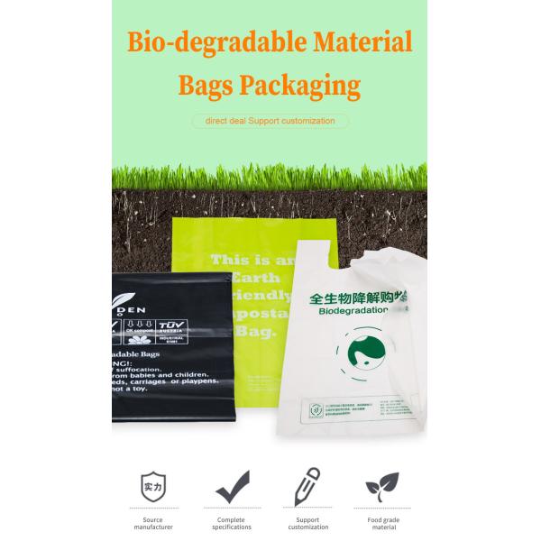 Recycled Plastic Packaging Bag 100% Biodegradable Material Antibacterial