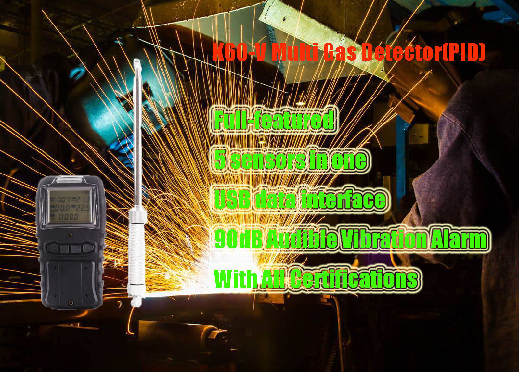 Basic Customization Sample Customization Pump Multi Portable 4 In1 Gas Detector H2s CH4 CO2 O2gas Analyzer