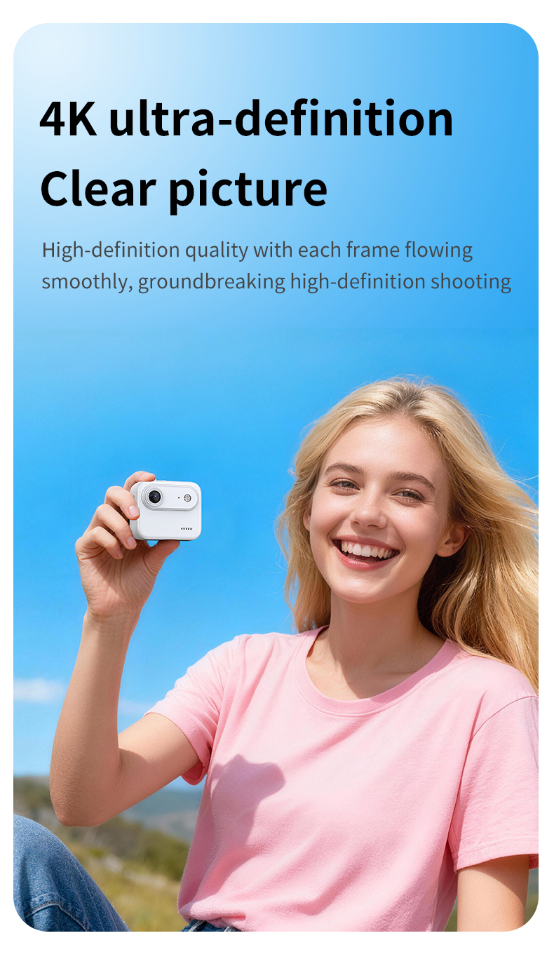 Stabilization Technology 143 Wide Angle Lens 2.0 Inch Flip Screen 1080P WiFi 800mAh Battery 10m Waterproof CMOS Sensor 128GB