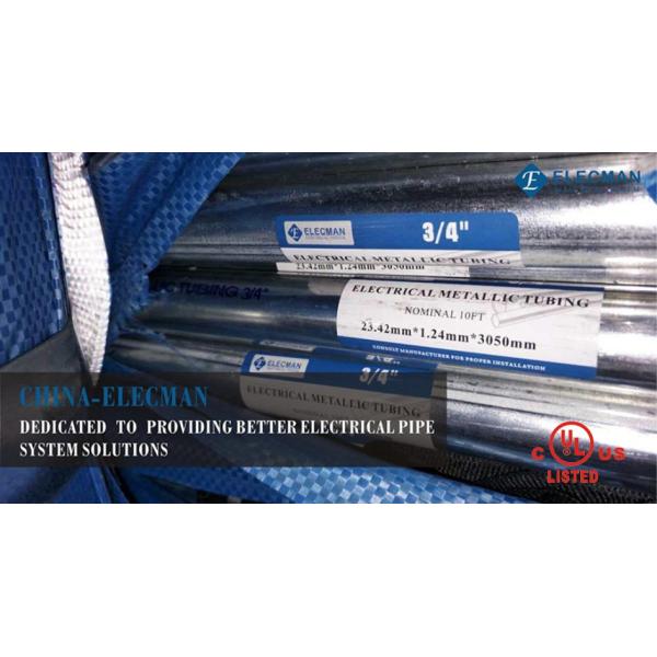 2 Inch Electrical Metallic EMT Galvanized Steel Conduit Pipe Tubing