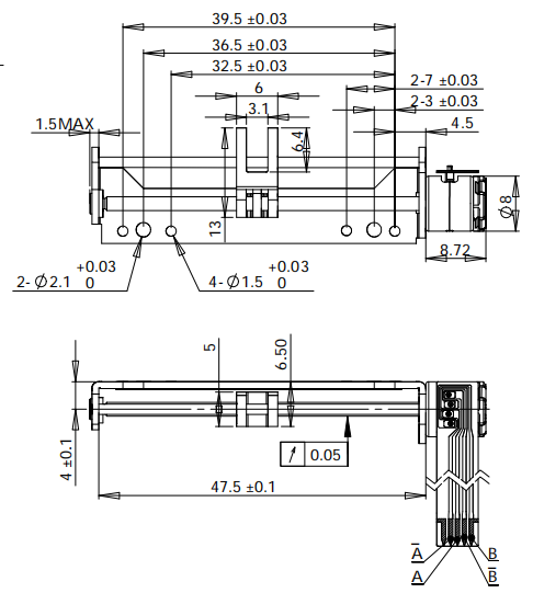 8mm 2 Phase Micro Slider Linear 3.3 V Stepper Motor With Bracket for Camera Lenses、Door Locks 、Wearable device