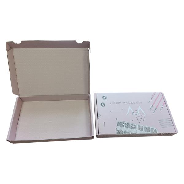 Cosmetics Gift Shipping Box , Printed Logo Custom Corrugated Mailer Boxes