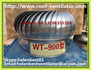 China 900mm roof turbo ventilator for warehouse stainless steel wholesale