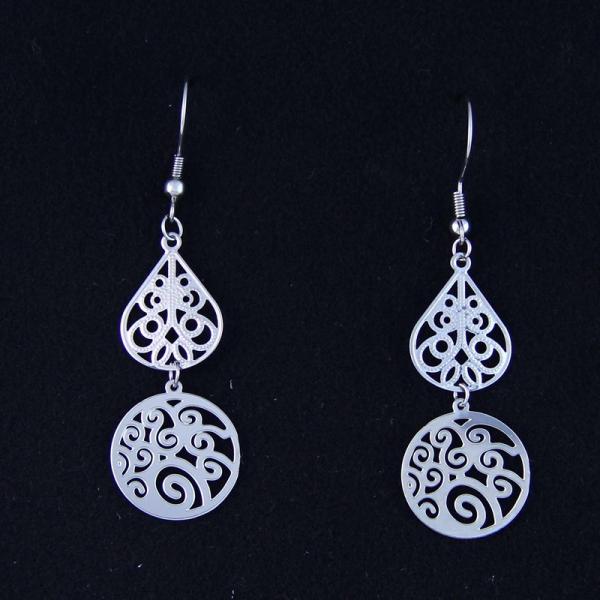 China Fashion High Quality Ladies Women Girls Stainless Steel Earrings LEF04 wholesale