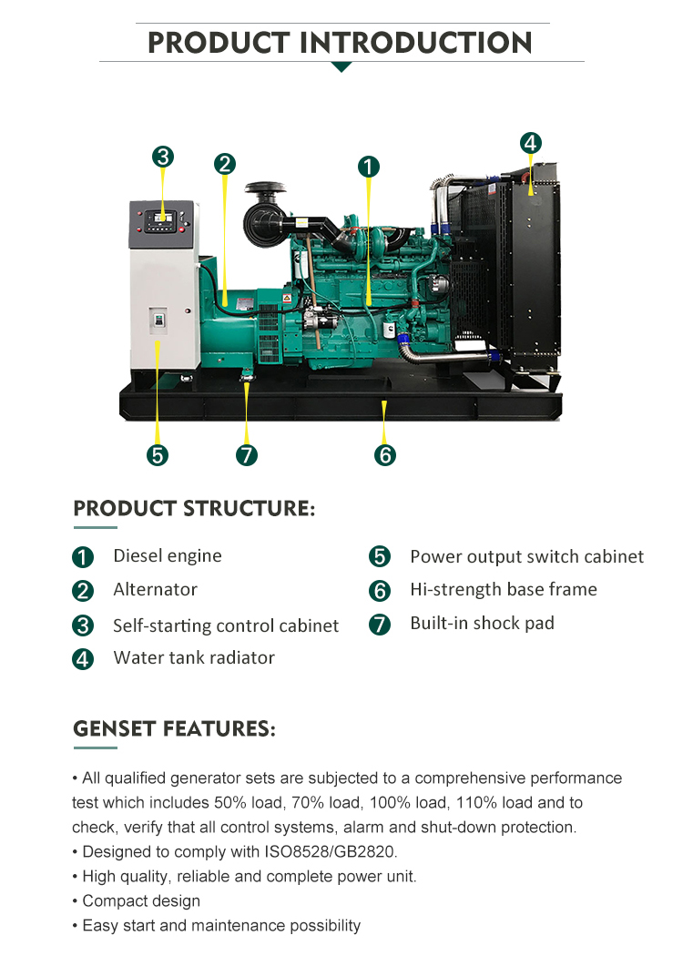 8ft 10ft 20ft Offshore Reefer Container Generator Set Container with Smartgen Control Module and CE/ISO14001 Certificate