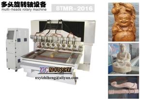 China CNC Engraving Machine, CNC Router - Multi-heads Rotary Machine for wood furniture,antique wholesale