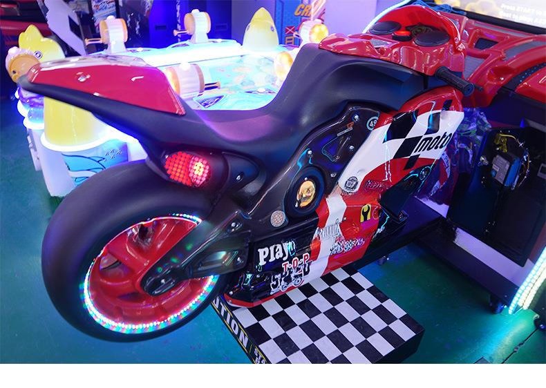Simulator Motorcycle Racing Motor Arcade Game Machine Customized Realistic Designing