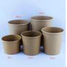 Buy cheap Leakproof Kraft Paper Soup Bowl , Recyclable 12 Oz Soup Cups With Lids from wholesalers