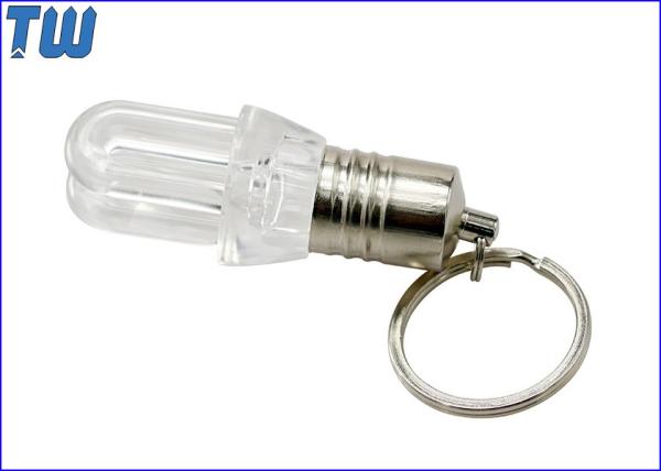 Quality Transparent 8GB USB Flash Drive Energy Saving Lamp Design LED Light inside for sale
