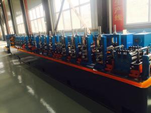 China Galvanised Steel ERW Pipe Mill Line Blue Color Energy Saving 120m / Min Running Speed wholesale