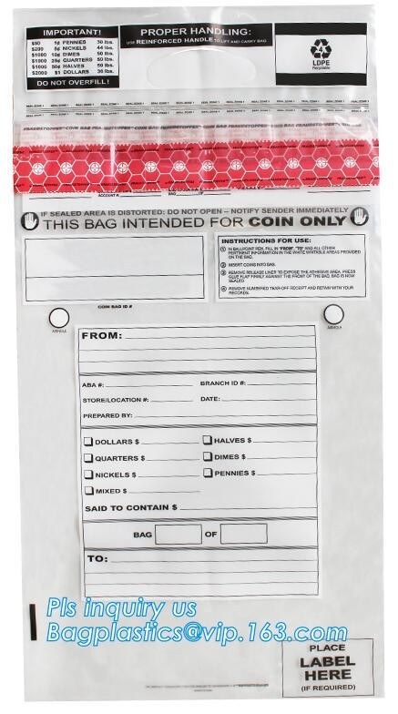 Plastic Money/Evidence Security Envelopes Cash Deposit Seal Bags, Bank Industrial Use cash security deposit bags, bageas