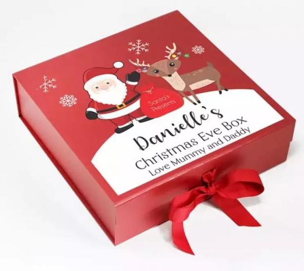 Quality Cardboard Christmas Eve Sweet Box Gravure Printing Custom Logo for sale