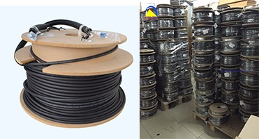DLC Multimode GYFJH 2A1a 7.0mm 2Cores Optical Cable Assembly Outdoor Fiber Optic Patch Cord