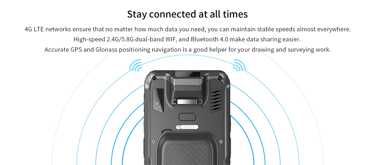 WiFi/GPRS/3G Communication 6-inch Win10 Rugged Handheld Terminal with 2D Barcode Scanner