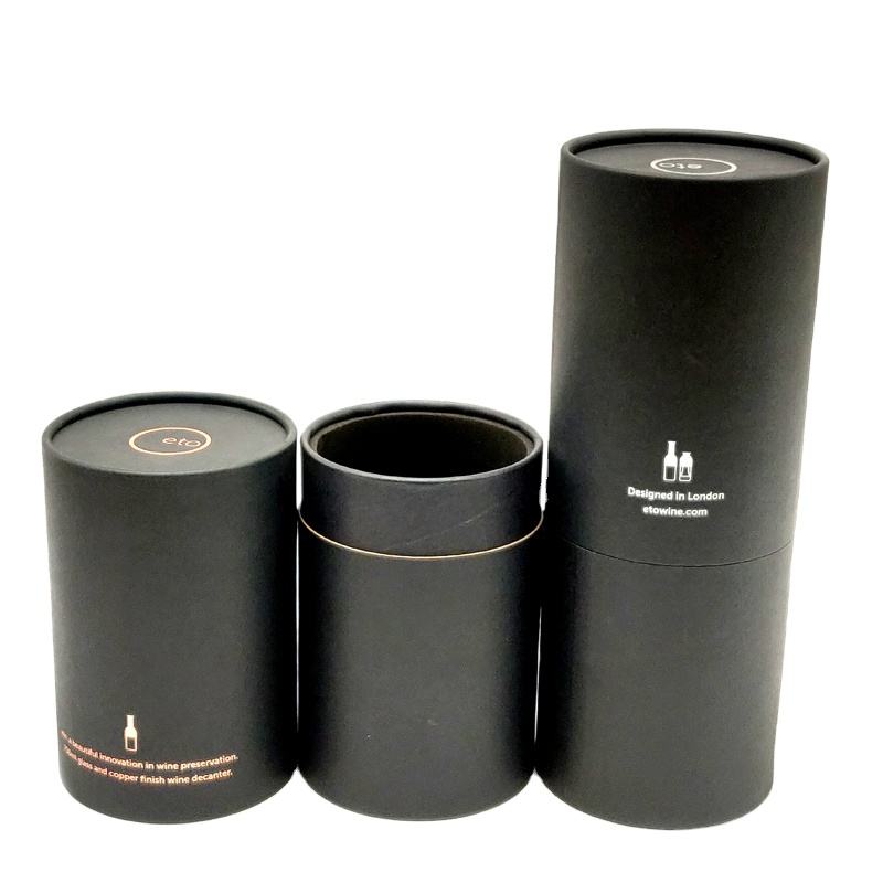 CMYK Cardboard Wine Tube Lining Aluminum Foil Velvet Pillow Inserted