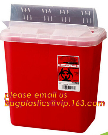 sharpsguard yellow lid 1 ltr sharps, sharps disposal container 1quart wall mounted medical for hospital and clinic